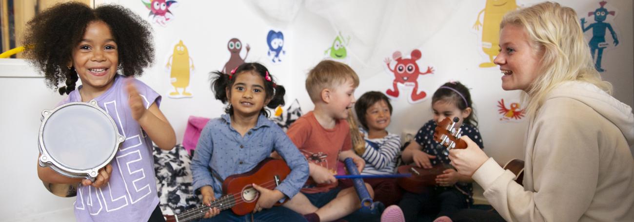 Barn på The international Preschool
